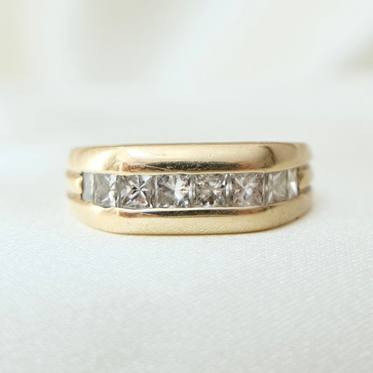 Carre Diamond 14k Ring