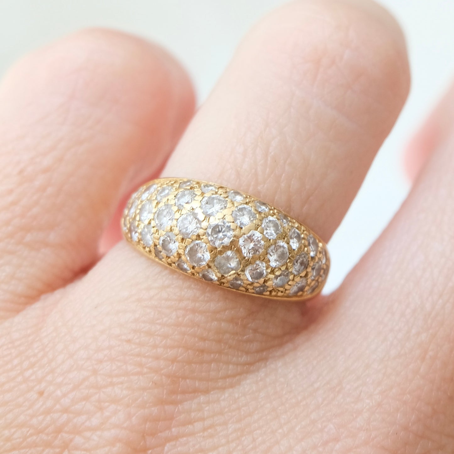 Anelle 18k Diamond Pavé Ring