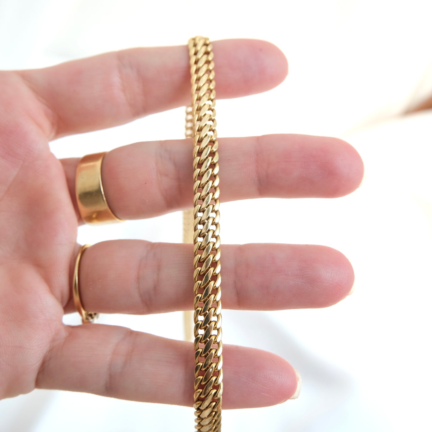 Trois 14k Wheat Chain