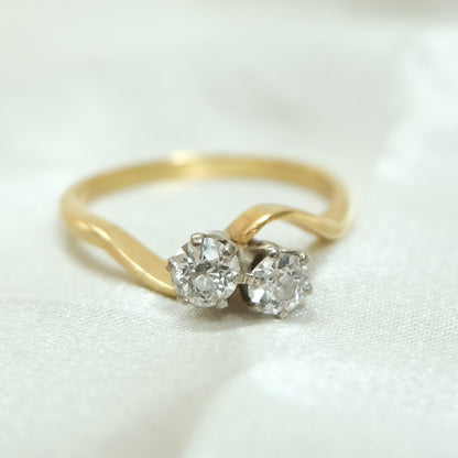 Élodie 18k Toi et Moi Ring