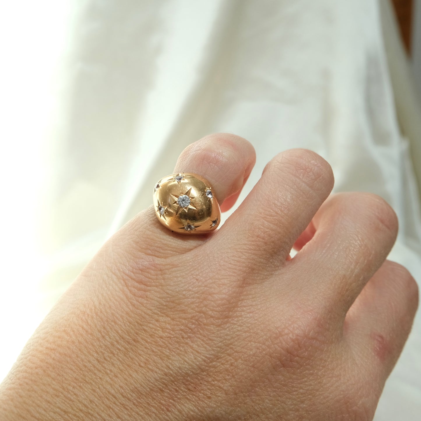 18k Celestial Bombe Ring