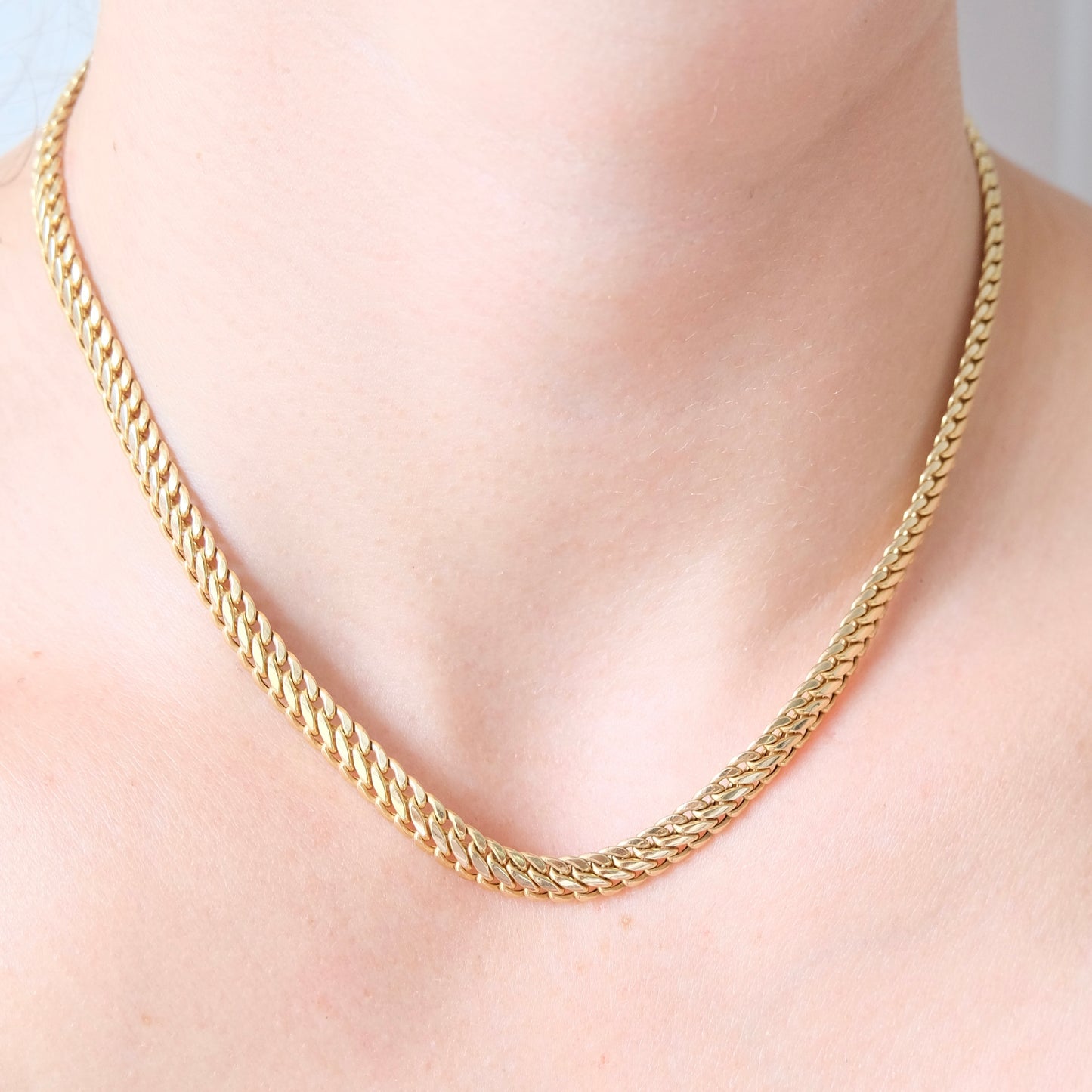 Trois 14k Wheat Chain