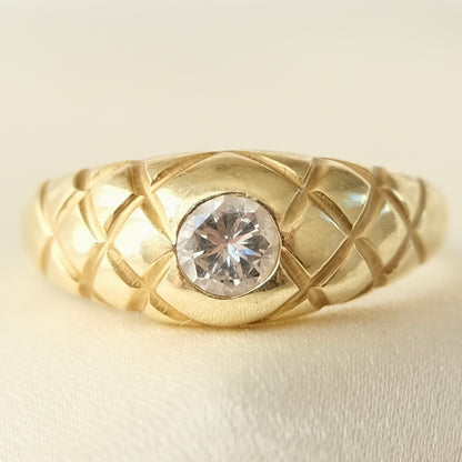 Arc 14k Diamond Ring