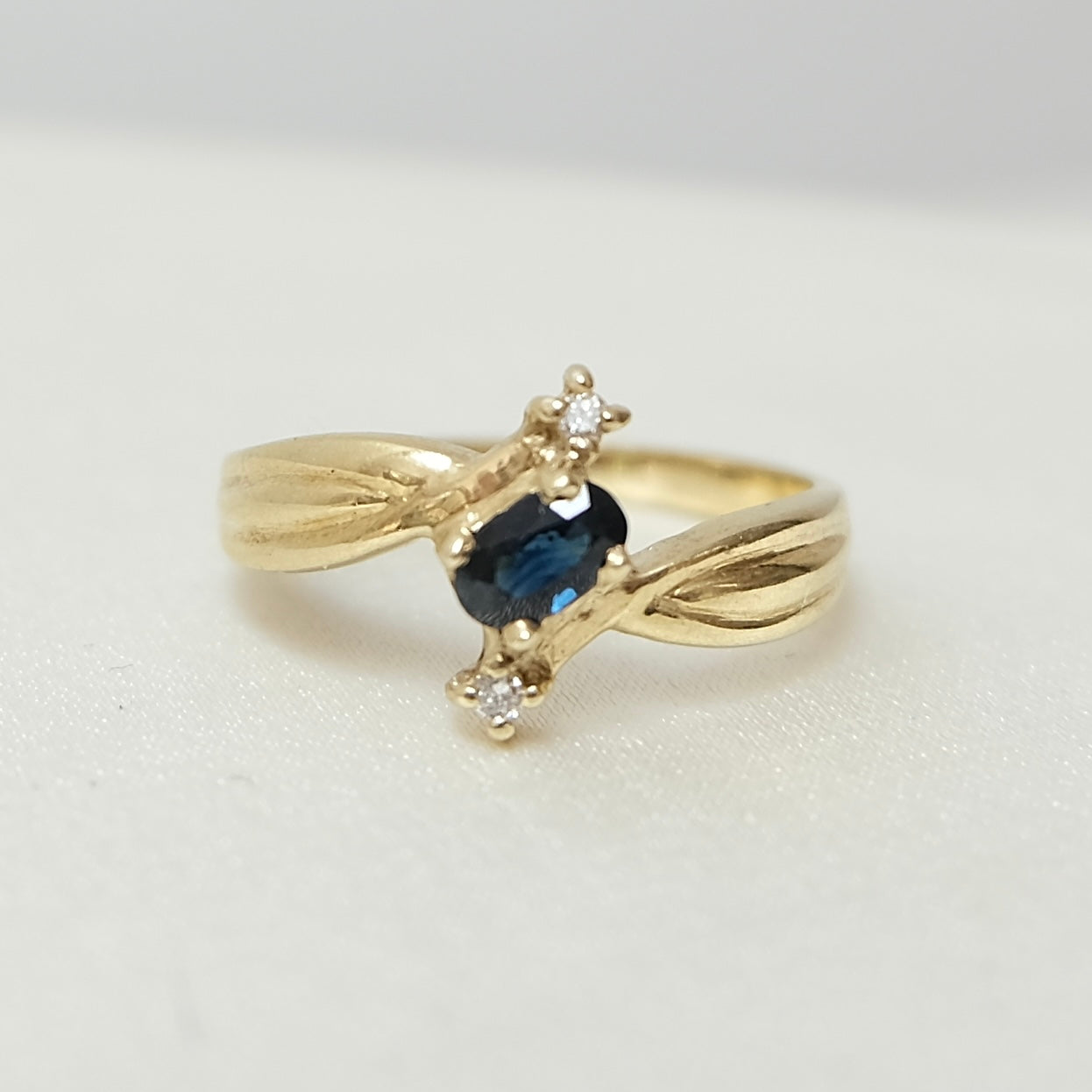 Etta 14k Sapphire & Diamond Ring