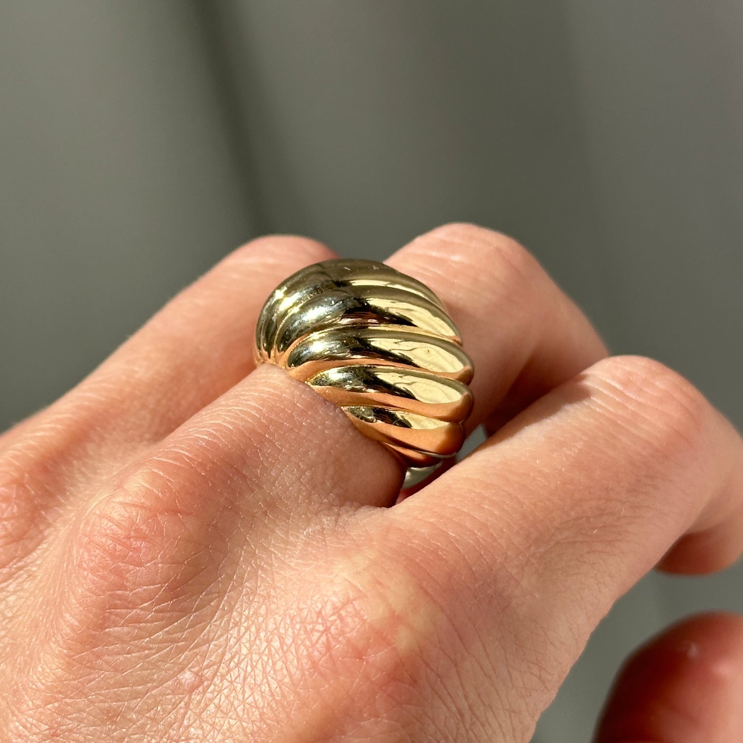 Lila 14k Grande Croissant Ring