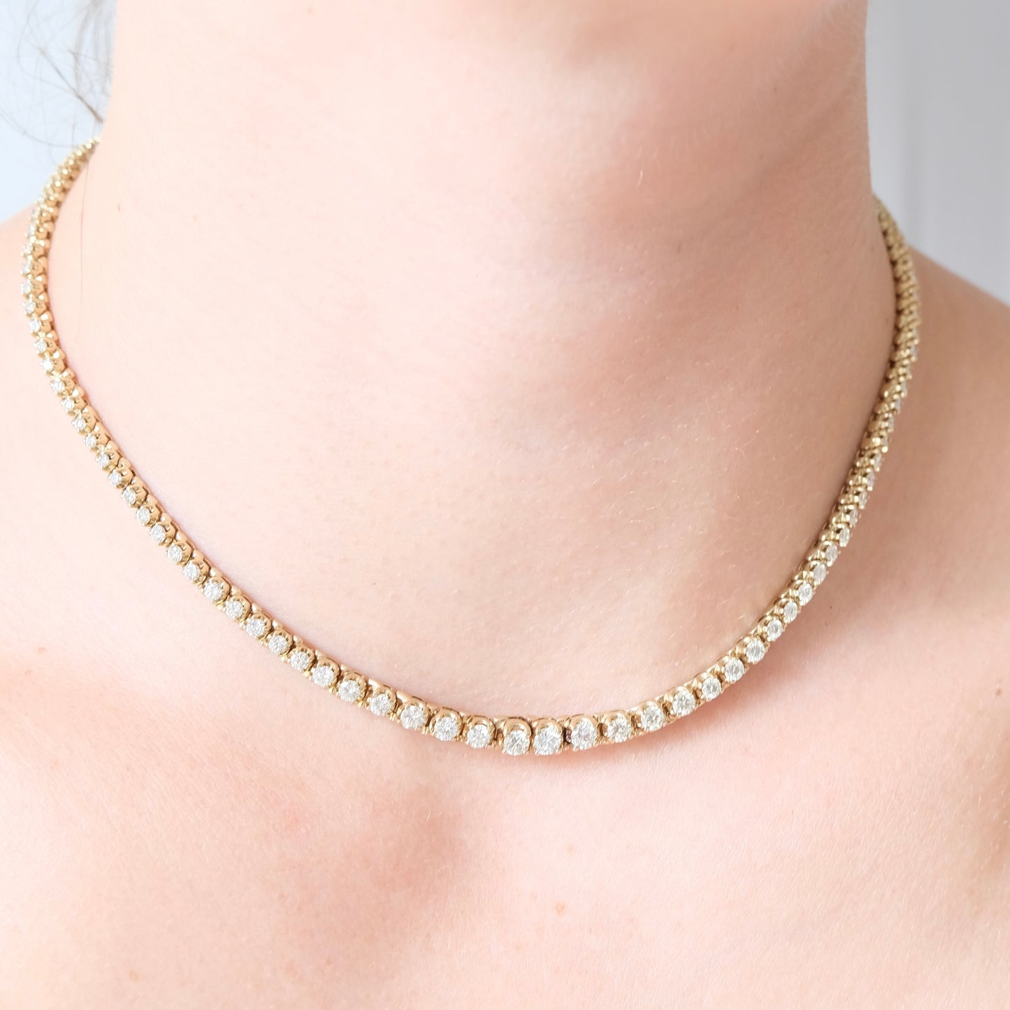 Juliette 14k Diamond Tennis Necklace