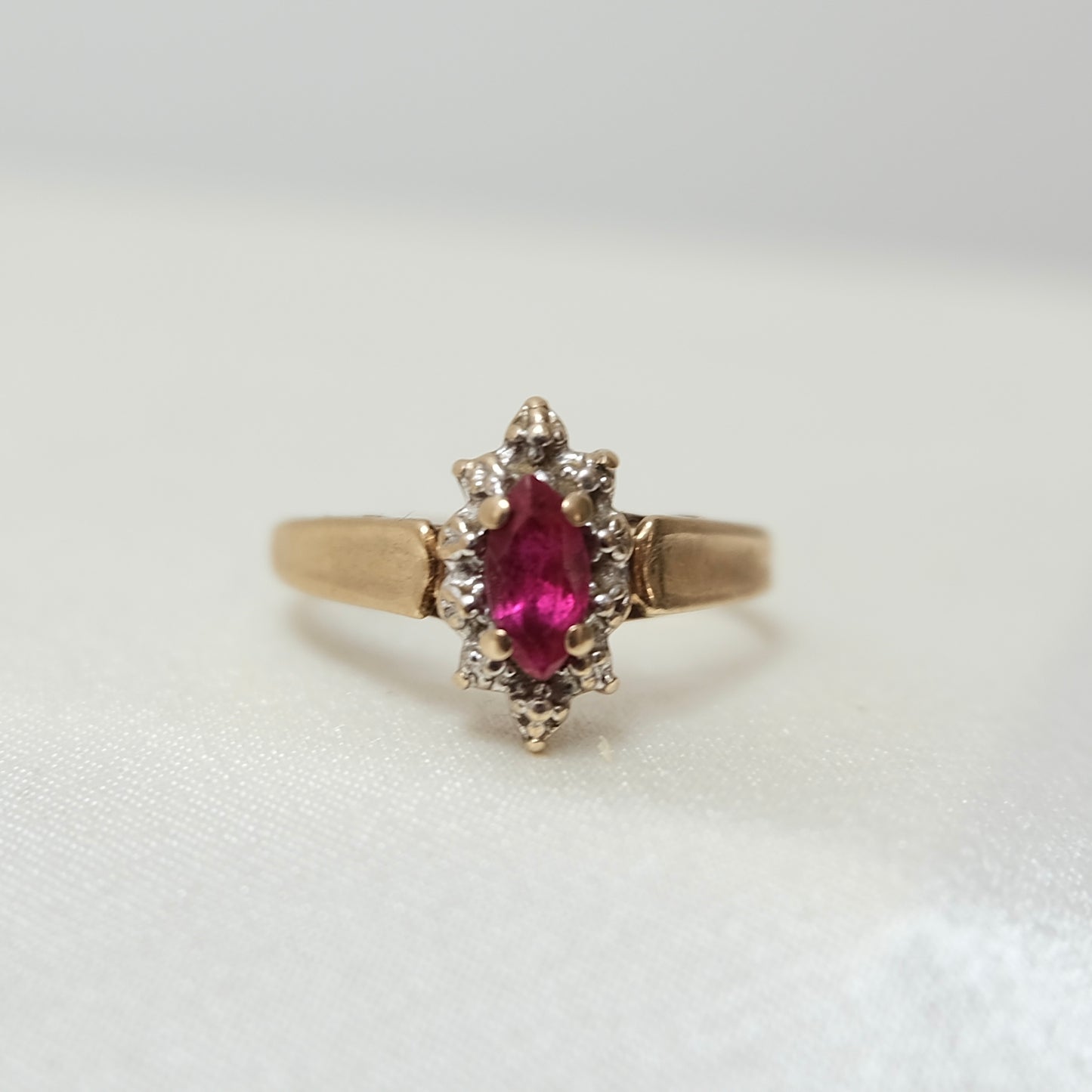 Pinky 10k Ruby Ring