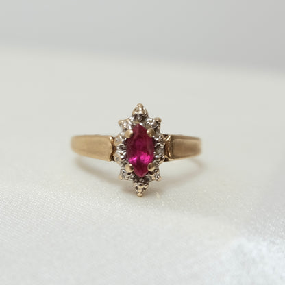 Pinky 10k Ruby Ring