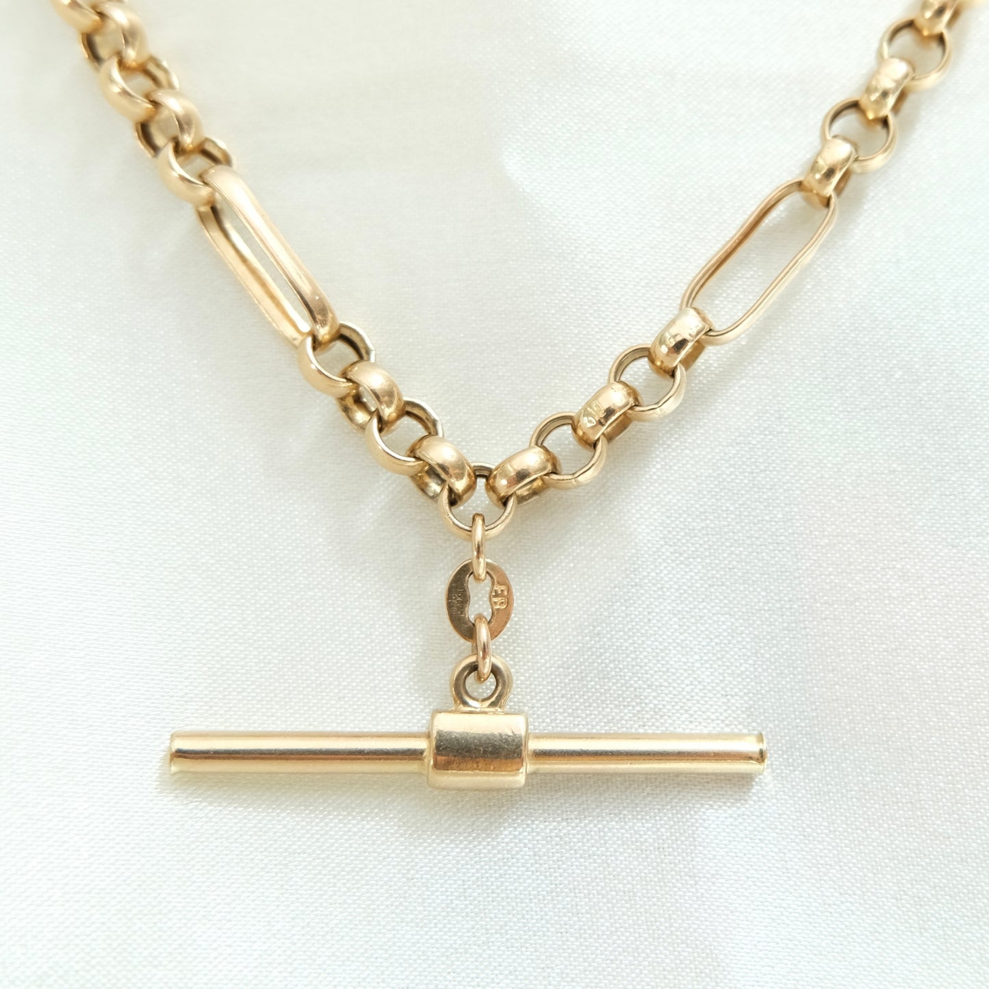 9k Antique Albert Chain