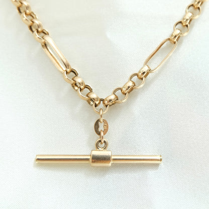 9k Antique Albert Chain