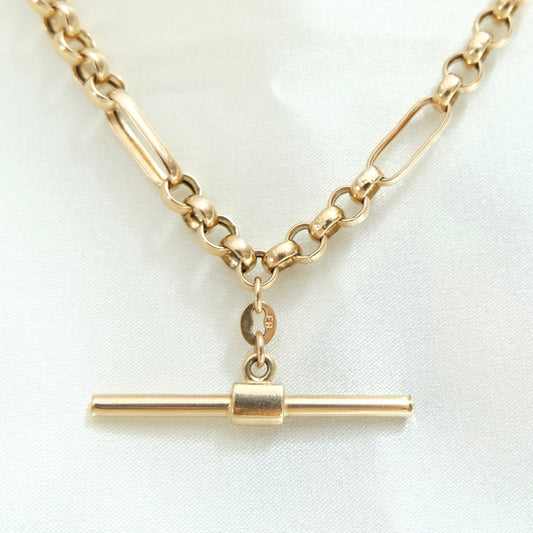 9k Antique Albert Chain