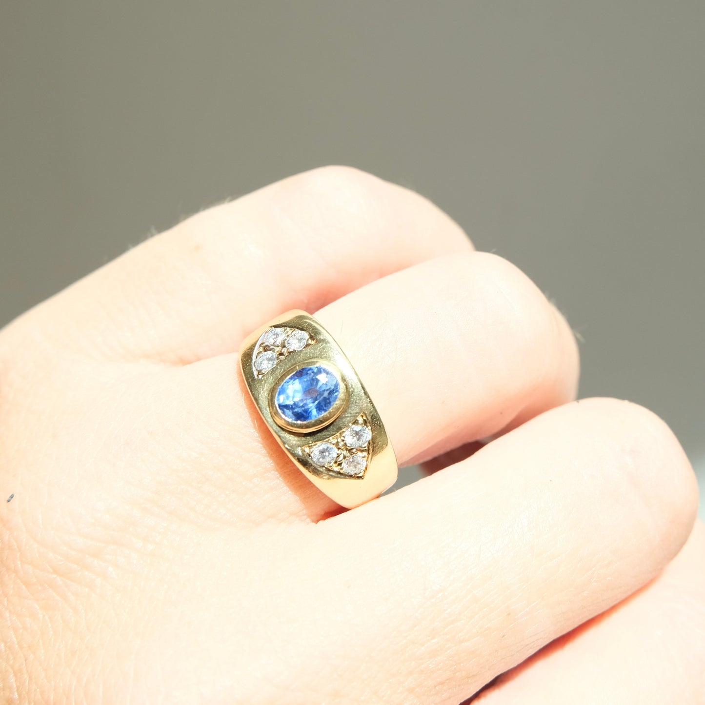 Celeste 14k Sapphire & Diamond Ring