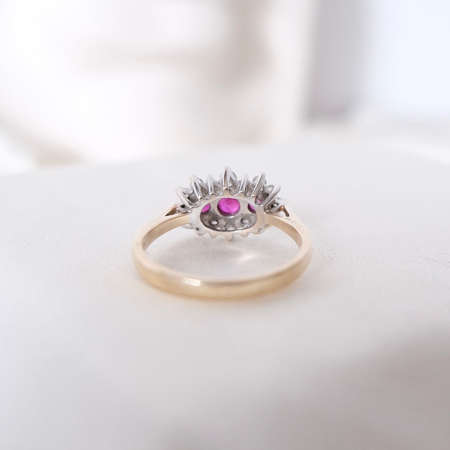 Triomphe 9K Ruby & Diamond Ring