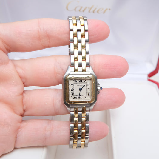 Cartier 18k & Steel Panthere Watch