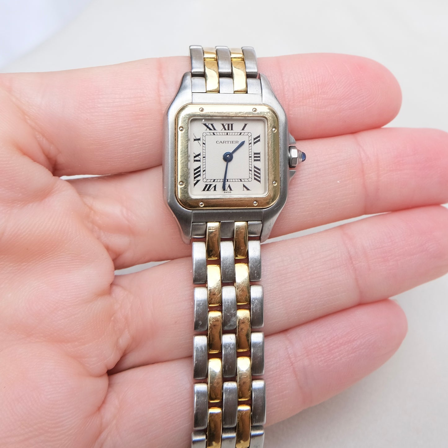 Cartier 18k & Steel Panthere Watch