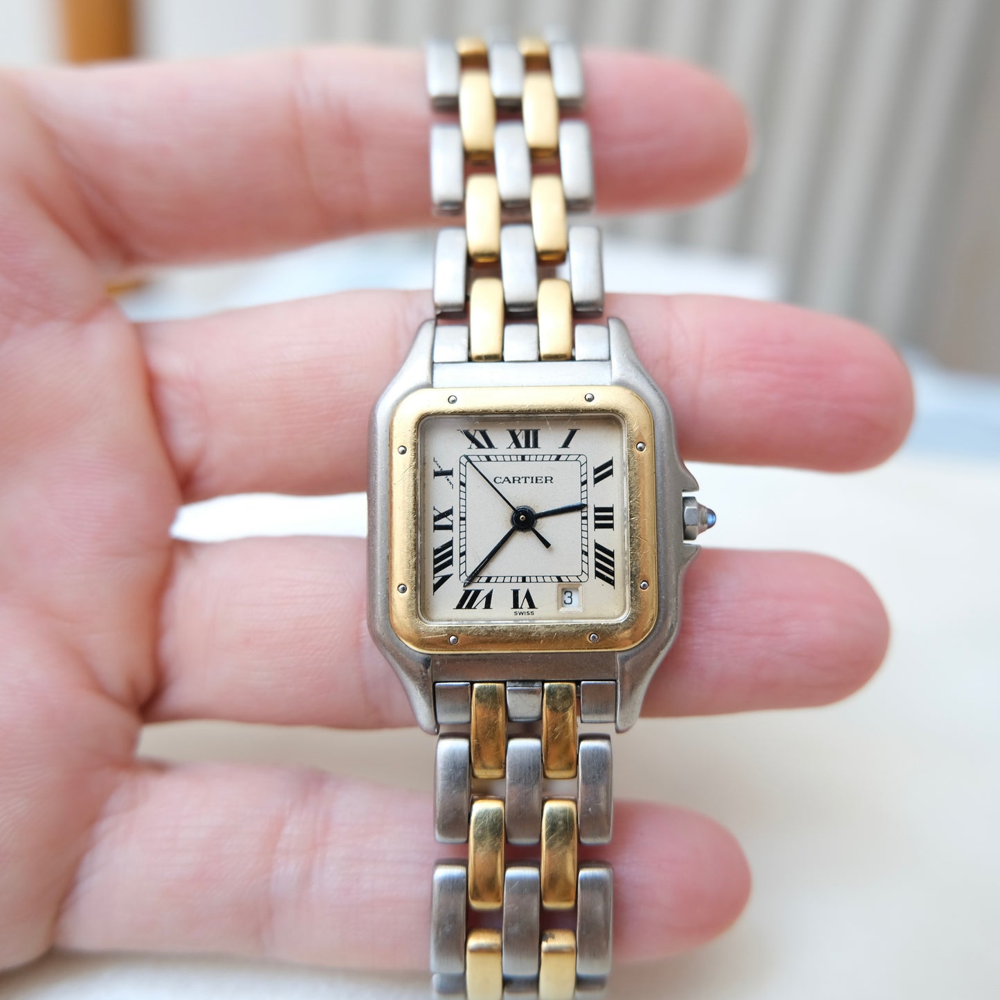 Cartier 18k & Steel Panthere Watch