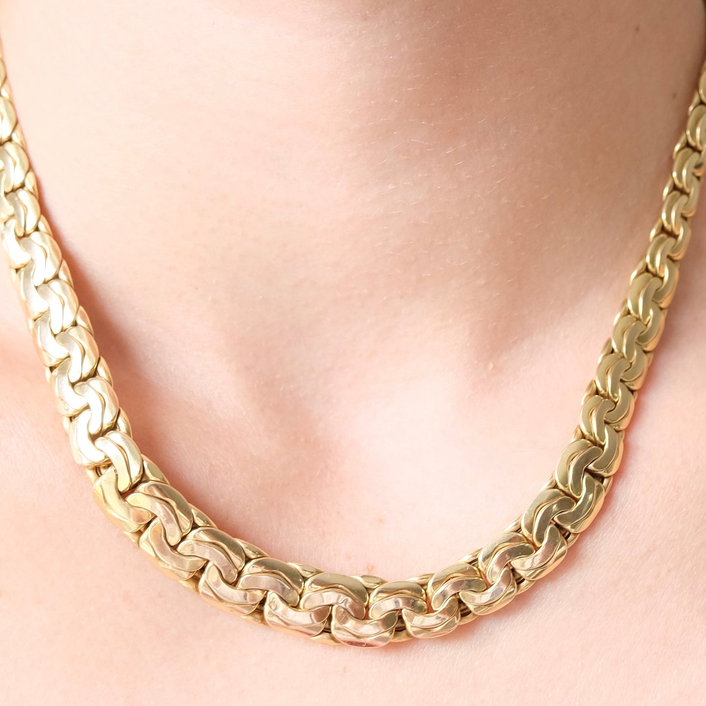 Leucca 14k Italian C Link Necklace