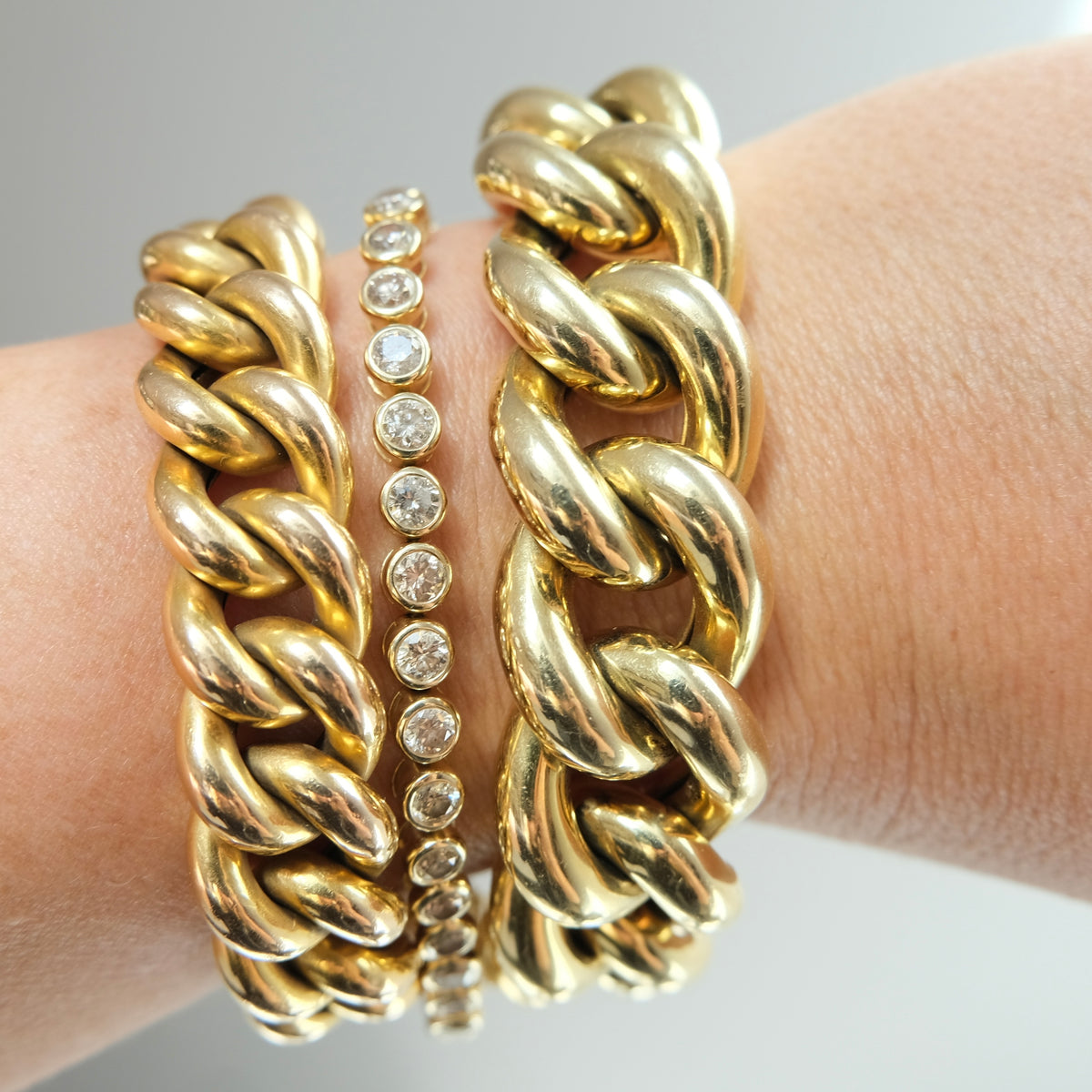 Super Curb 14k Bracelet Italian