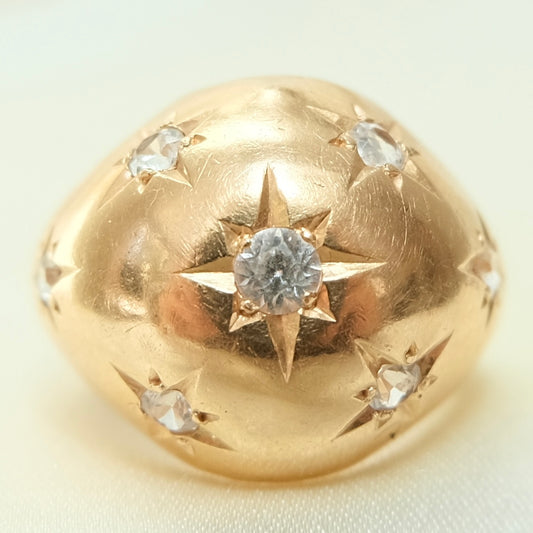 18k Celestial Bombe Ring