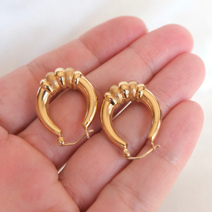 14k Vista Hoops