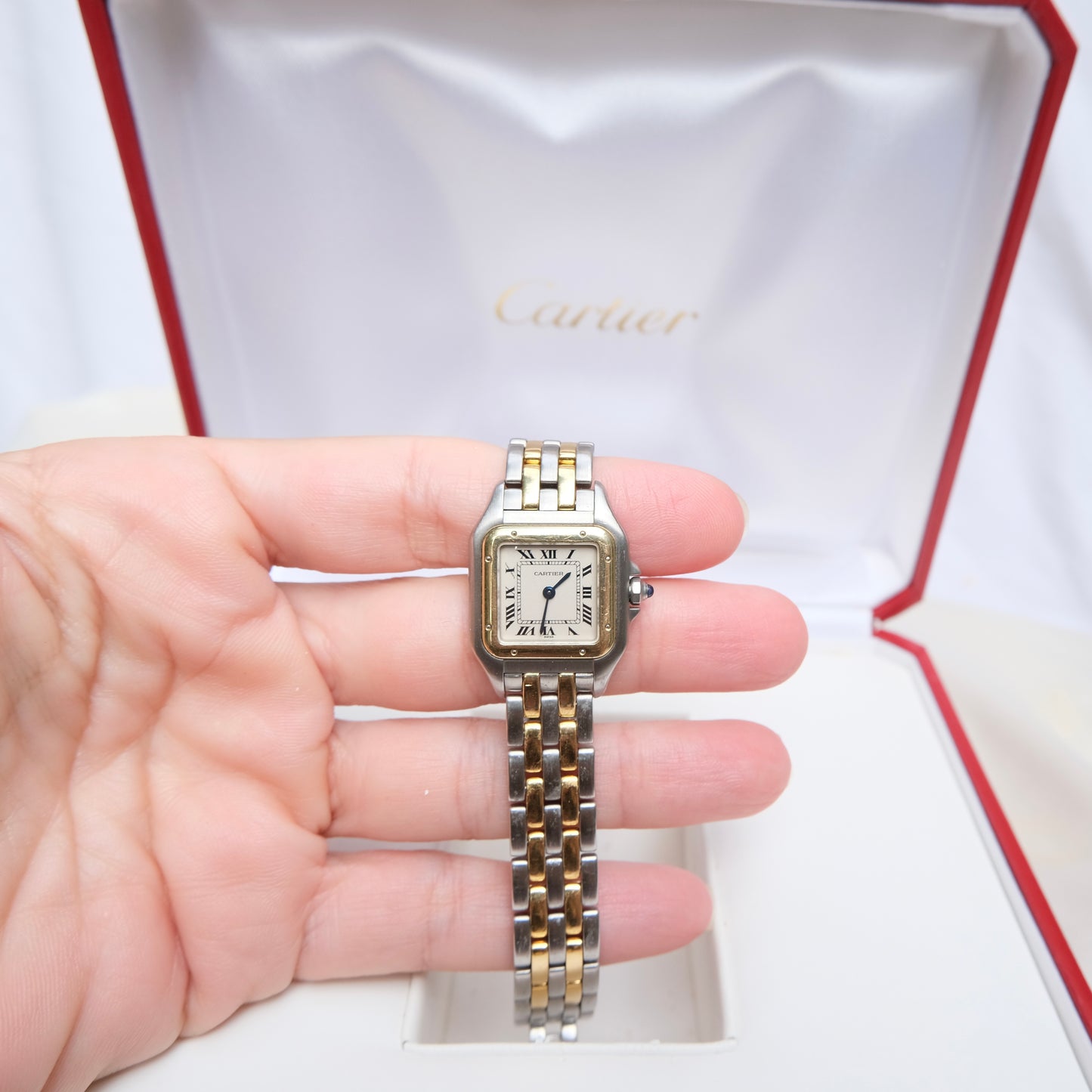 Cartier 18k & Steel Panthere Watch