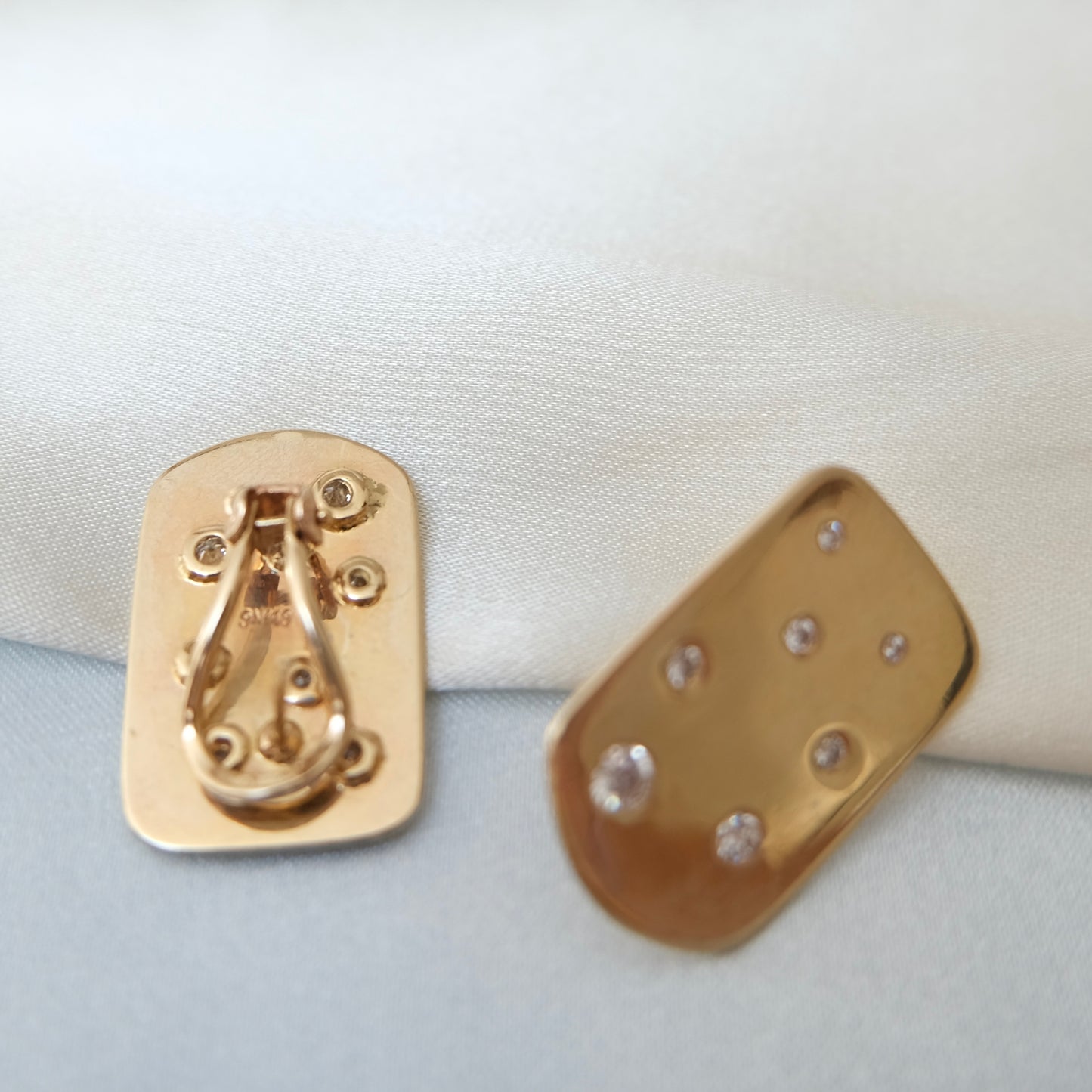 14k Celestial Diamond Earrings