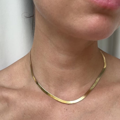 Amore 16" Herringbone Necklace